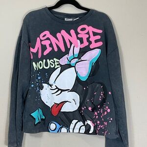 Zara Disney Minnie Mouse Long Sleeve T-shirt  9-10